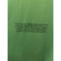 COOL Creative End Racism Graphic T-Shirt Mens XXL Bright Green NWT Oversized Tee