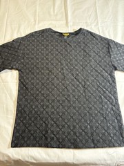 Rhyme Men’s Gray Geometric Crew Neck Short Sleeve T-Shirt, Size M Regular