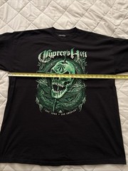 Cypress Hill T Shirt Adult 3XL Black Green Skull Music Band Hip Hop Cannabis