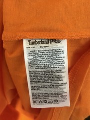 Timberland Pro Men’s Original Fit T Shirt Logo Graphic Sz XL Orange Nwt