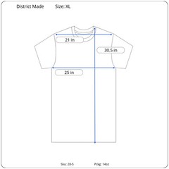 District Made Shirt Striped Size XL