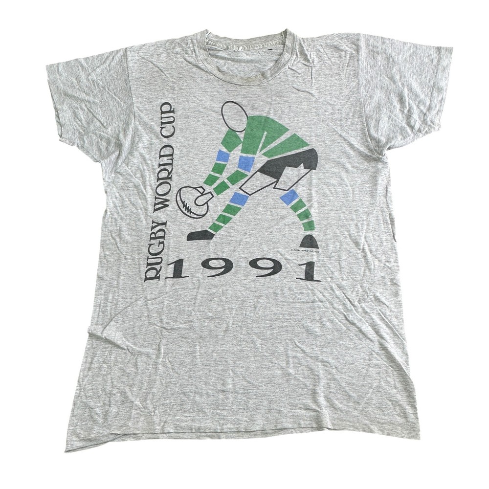 Rugby World Cup T-Shirt 1991 Single Stitch Official Licence Graphic Mens Large