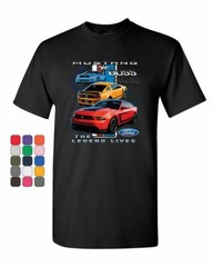 Licensed Ford Mustang Boss 302 The Legend Lives T-Shirt Muscle Car Tee Shirt
