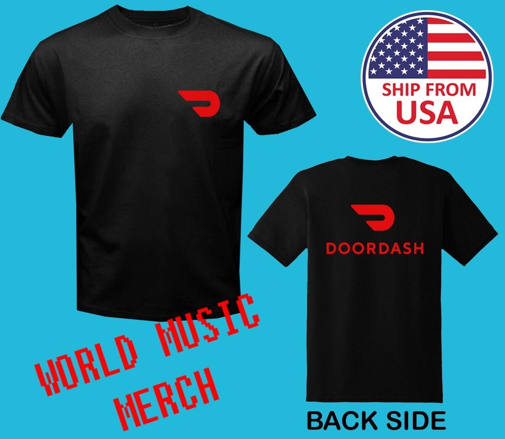 Doordash Food Delivery Men’s Black Size S-5XL