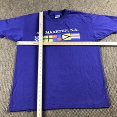 Vintage 80s 90s T Shirt XL Single Stitch St. Maarten N.A. Souvenir Graphic Tee
