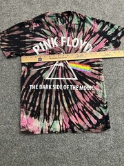 Pink Floyd Tie-Dye Shirt Small Black Purple Blue Dark Side Retro Graphic Band