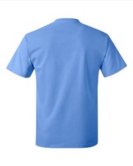 Hanes 5250 4XL 5XL Authentic Short Sleeve Men’s Cotton T-Shirt Carolina Blue