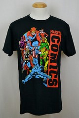 The Avengers T-Shirt Marvel Comics Superhero Graphic Tee Cotton Black NWT