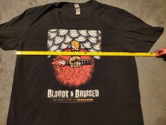 “BLOODY AND BRUISED” BACKROOM DOCUMENTARY ROCK METAL AUSTIN TEXAS SHIRT LARGE