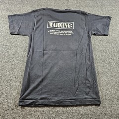 Vintage Screen Stars Best Shirt Mens Medium Black Arctic Cat Warning Graphic 90s