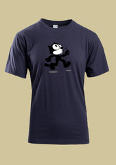 UNISEX MEN WOMENS TEE TSHIRT FELIX THE CAT FACE HAPPY WALKING CARTOON FUN GIFT