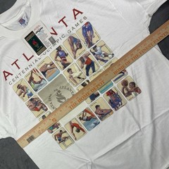Vintage Olympics Shirt Mens XL Atlanta 1996 Single Stitch Sports Games 90s Torch