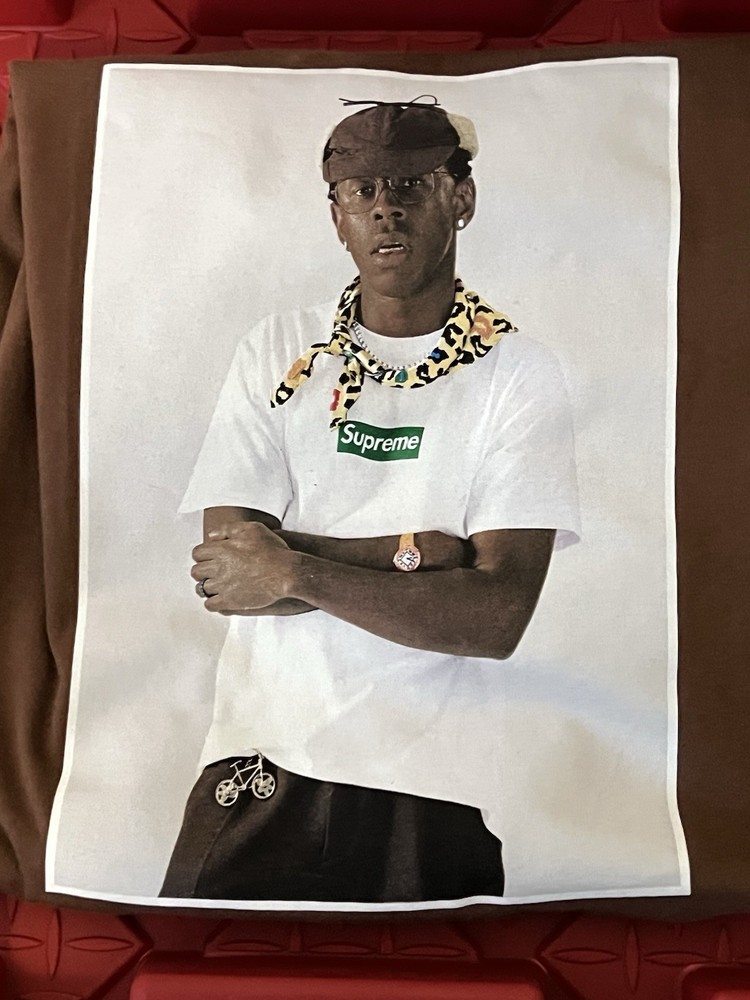 Supreme Tyler The Creator Photo Tee Mens XL Brown Graphic Shirt FW24