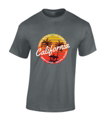 CALIFORNIA WEST COAST MENS T SHIRT COOL SUMMER BEACH HOLIDAY CLOTHING TOP