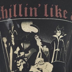 Disney Villains T Shirt Mens Size Large Black Chillin Like A Villain