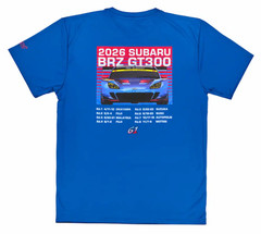 SUBARU STI BRZ GT300 2026 Performance T-Shirt Blue Official S M L XL Japan