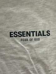 Fear of God Essentials Core Collection Light Oatmeal Short Sleeve Shirt Size M