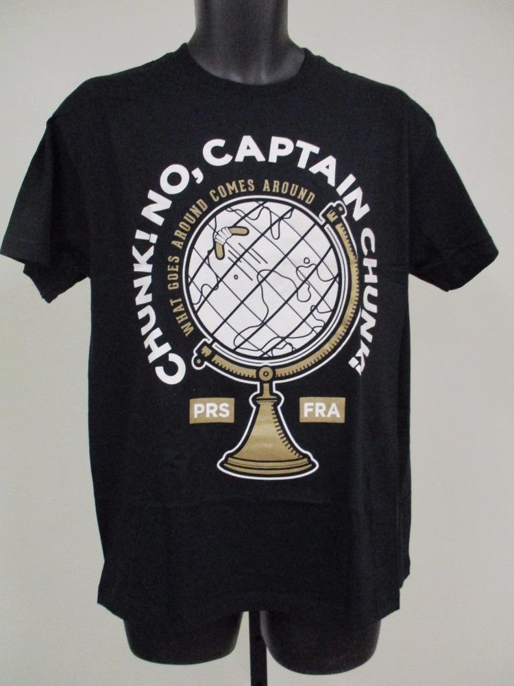 New Chunk! No Captain Chunk! Mens Sizes XS-S-M-L-XL-2XL-3XL Band Concert Shirt
