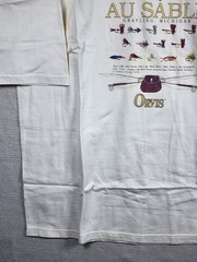 Vintage Orvis Au Sable River Brown Trout Fishing Tshirt Made In USA XXL Rare 26A
