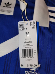NEW MEN’S ADIDAS ORIGINALS TREFOIL RETRO PIQUE SHIRT ~SIZE MEDIUM #IX5227