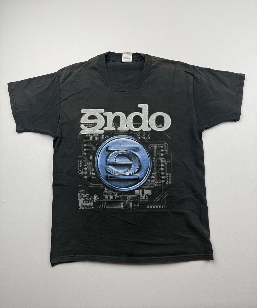 Vintage Fruit Of The Loom Shirt Mens Large Black Endo Evolve Tour 2001 Band Tee