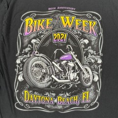 Bike Week 2021 Daytona Beach Florida Graphic T Shirt Mens 38″ Chest Black