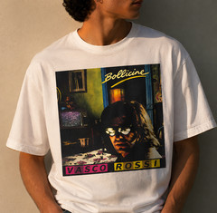 Vasco Rossi Bubbles Vintage Black/White T-Shirt Men Women Unisex 100% Cotton