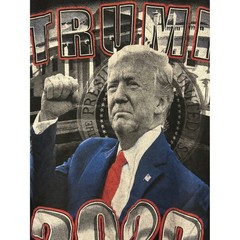 Trump 2020 President Seal Graphic T-Shirt Mens 3XL Black Heavy Cotton Tee