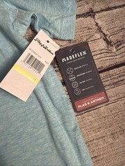 Flag And Anthem Henley Men’s Shirt Medium Essential Stretch Madeflex UPF Stretch