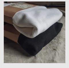 Non Stock Waffle Thermal Shirt 400g Heavyweight Fall Winter Long Sleeve Basic Sh
