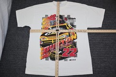 Bill Davis Racing Checkered Flag Sports T Shirt Adult Size XL Front Back Graphic
