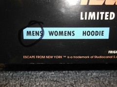 Escape From New York- Fright Rags 2013 Limited Edition Box Set- XL Shirt+ Swag