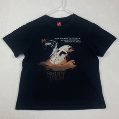 Vintage 2003 Fredy vs Jason Graphic Shirt Mens 3XL Black Short Sleeve Horror 2YK