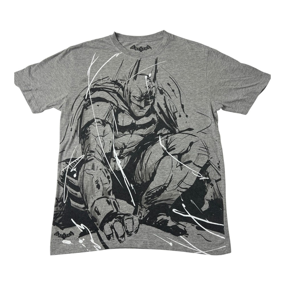 Batman Arkham Knight T Shirt Mens Size S Grey