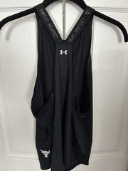 Under Armour Tank Top Fitted Black Polyester – XS