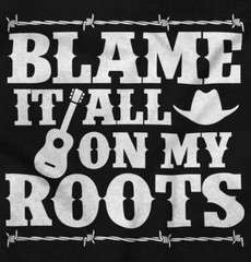 Southern Country Blame It All On My Boots Womens or Mens Crewneck T Shirt Tee