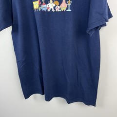 SpongeBob SquarePants T-Shirt Mens XL Navy Logo Graphic 2006 Film TV Vintage
