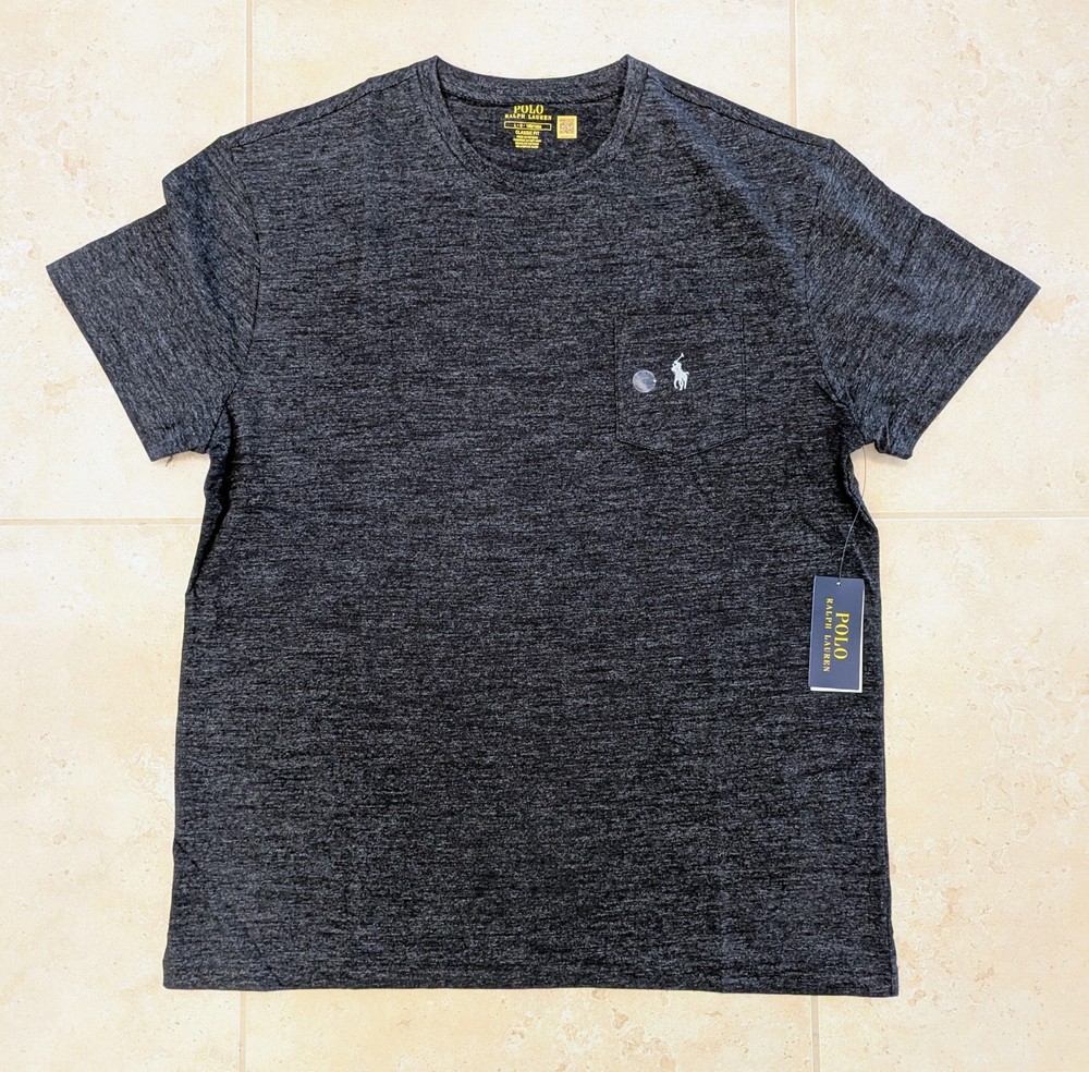Polo Ralph Lauren Men Modern Classic-Fit T-Shirt Tee Mens Black Large