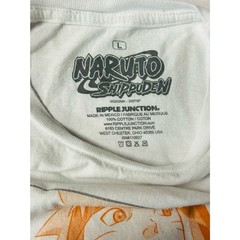Naruto Shippuden Mens T-Shirt – Sasuke & Naruto Fighting Stances Logo Size L