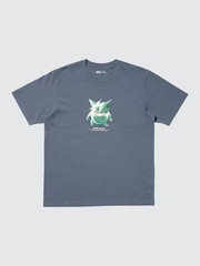 Pokemon 30th Anniversary Gengar UT T-Shirt Vintage Watercolor Art Gray Unisex