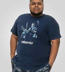 D555 Duke Big Mens Terminator Printed T-Shirt Official Licensed 2XL-6XL 601719-K