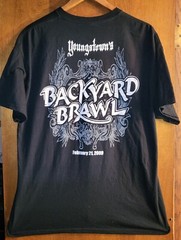 Kelly Pavlik- Backyard Brawl 2009 Lic. OOP Black T-Shirt- XXLarge