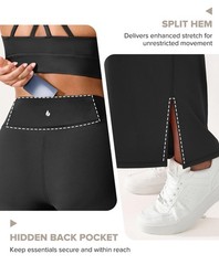 Wide Leg Yoga Pants for Women Tummy Control High Waist Straight Leg Leggings …