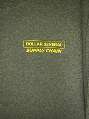 DG Dollar General Supply Chain Think Safe Be Safe Tee Shirt Size Medium Green