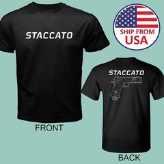 Staccato Guns Firearms Men’s Black Size S to 5XL
