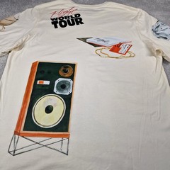 Nike Jordan Artist Series Jacob Rochester Flight World Tour T Shirt Mens L Cream