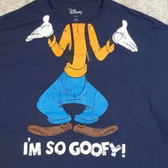 Disney T Shirt Goofy Adult XL / XG ‘I’m So Goofy’ Humor Funny Funcle