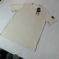 Under Armour Shirt Mens Large Tan Freedom Flag Gorpcore Patriotic USA America T