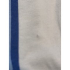 Hollister Mens Blue White Vertical Stripe Embroidered Logo Cotton T-Shirt L