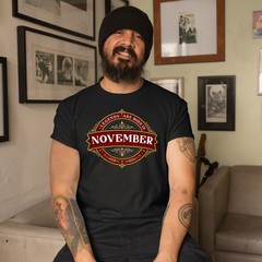 Mens November Birthday T Shirt Legends Are Born Vintage Retro Novelty Humour Top